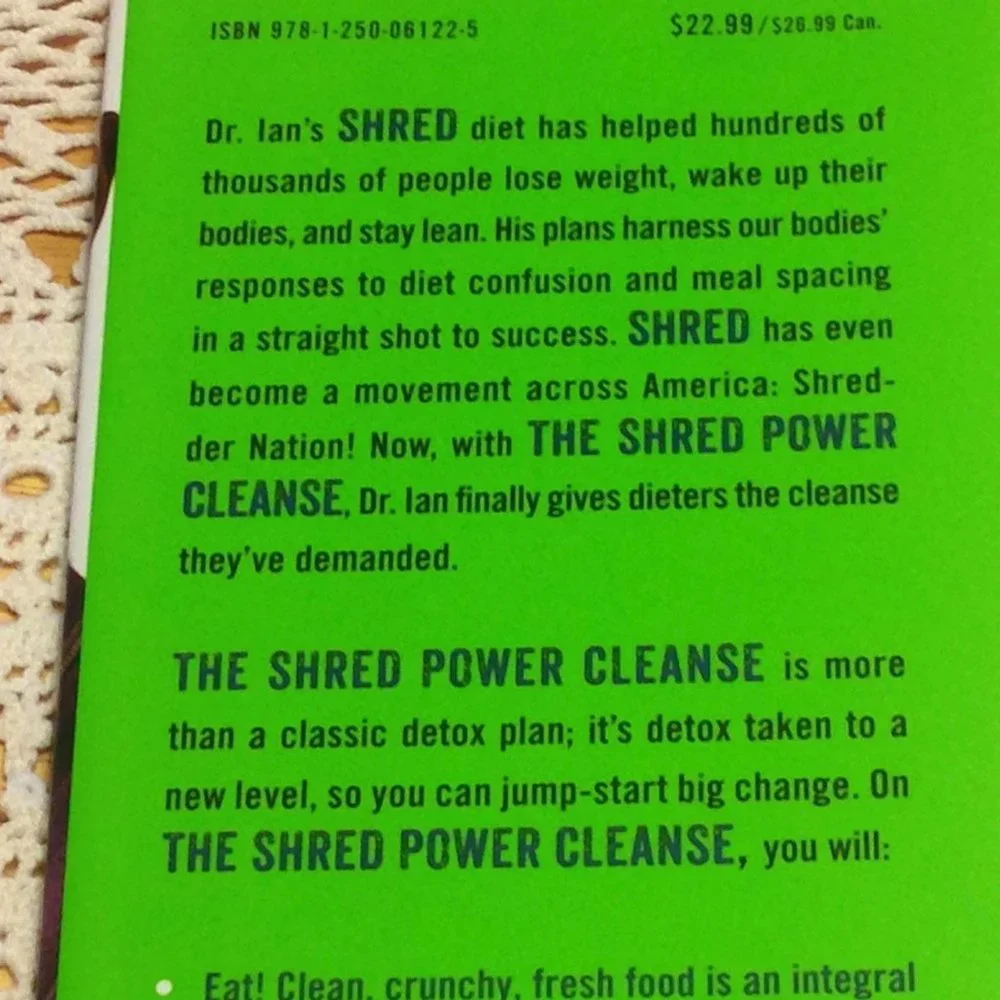 Detoxing, Cleansing -  Ian K. Smith Shred Power Cleanse two-week plan